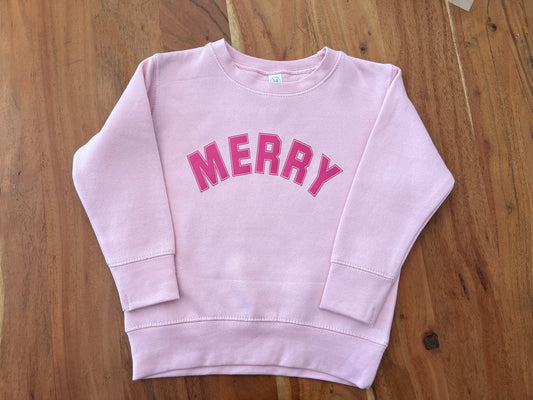 TODDLER CHRISTMAS MERRY SWEATSHIRT